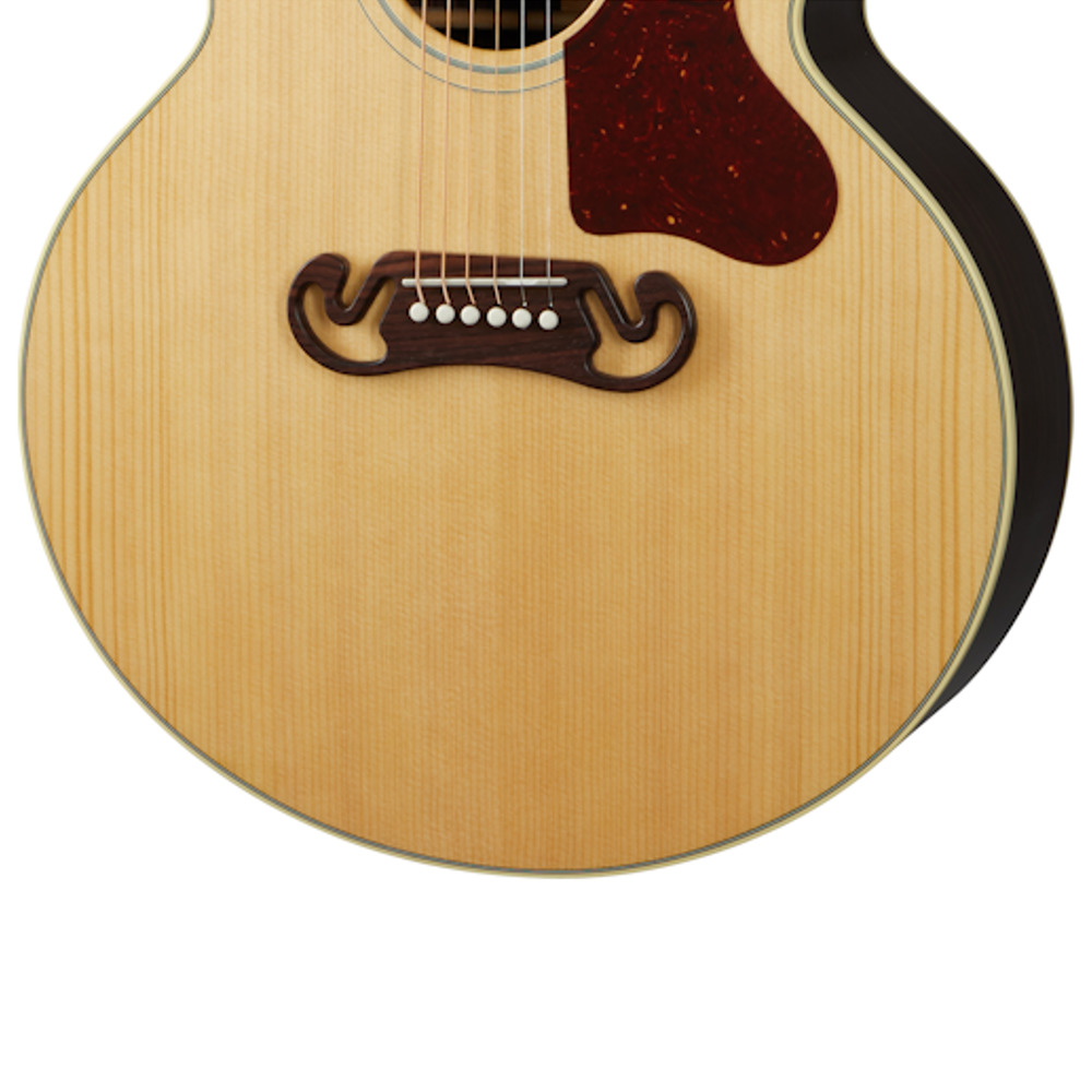 Gibson SJ-200 Studio Rosewood Antique Natural エレクトリックアコースティックギター ギブソン エレアコ ボディ アップ 画像