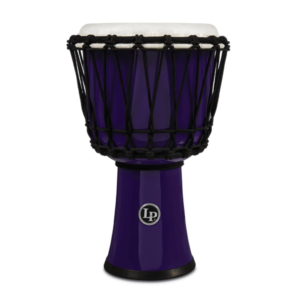 LP LP1607PL  7-INCH ROPE TUNED CIRCLE DJEMBE WITH PERFECT-PITCH HEAD Purple ジャンベ