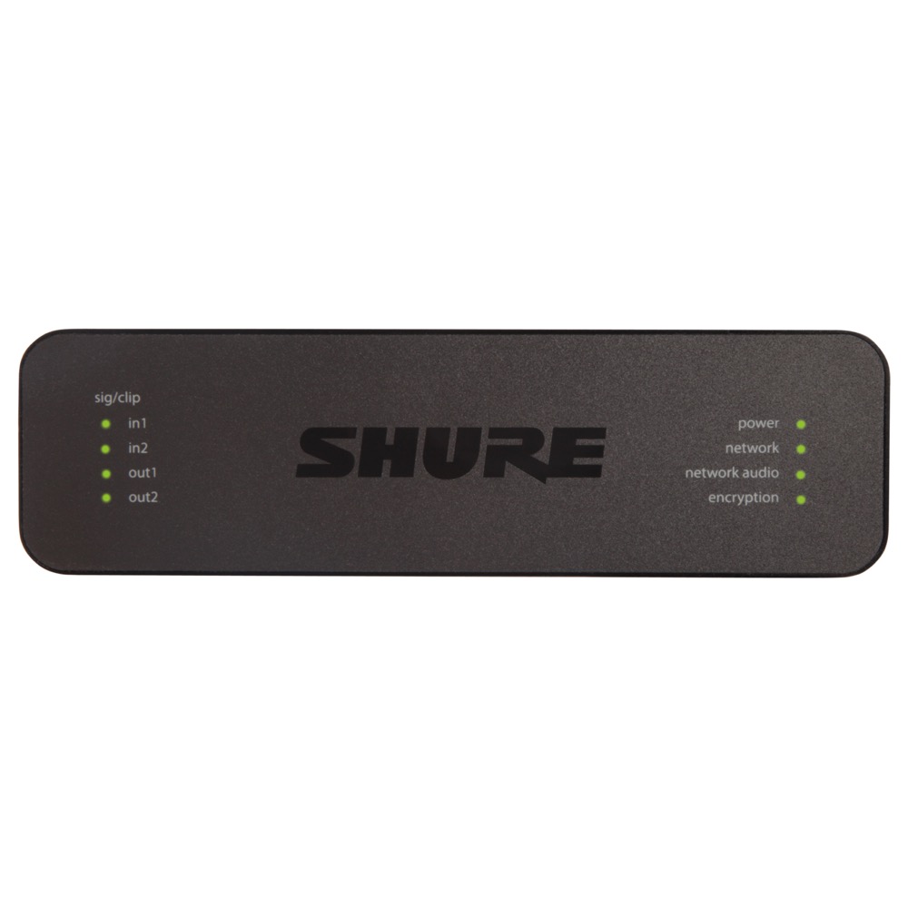 SHURE ANI22-BLOCK Danteネットワークインターフェイス ユーロブロック端子 フロント画像
