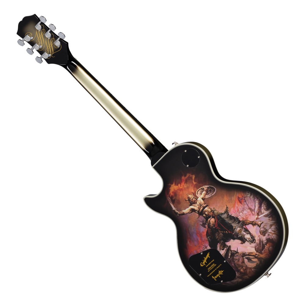 Epiphone Adam Jones Les Paul Custom Art Collection Frazetta 'The Berserker' エレキギター バック画像