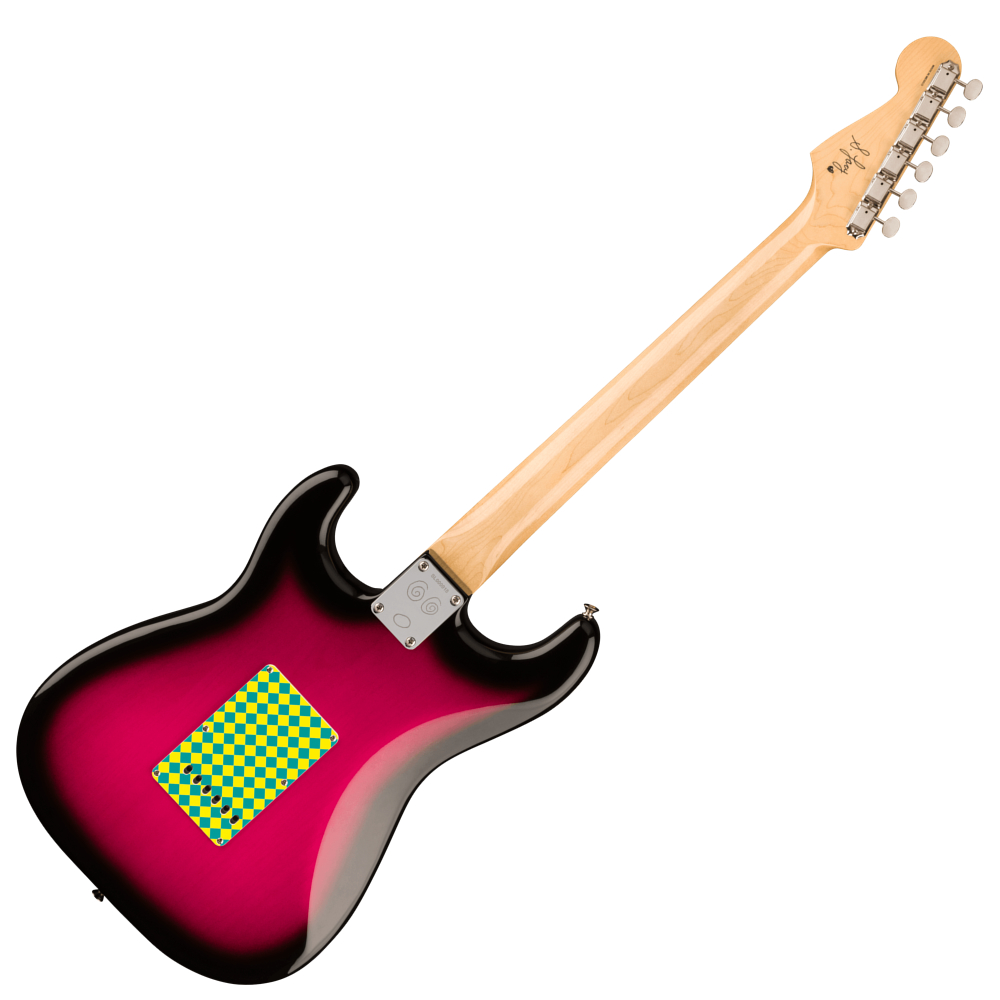 Fender Steve Lacy People Pleaser Stratocaster MN Chaos Burst エレキギター 本体裏画像