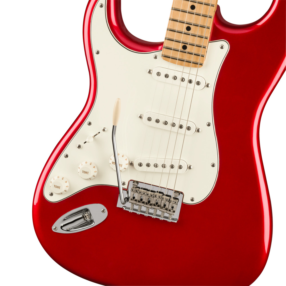Fender Player Stratocaster LH MN Candy Apple Red エレキギター エレキギター ストラト ボディアップ 画像