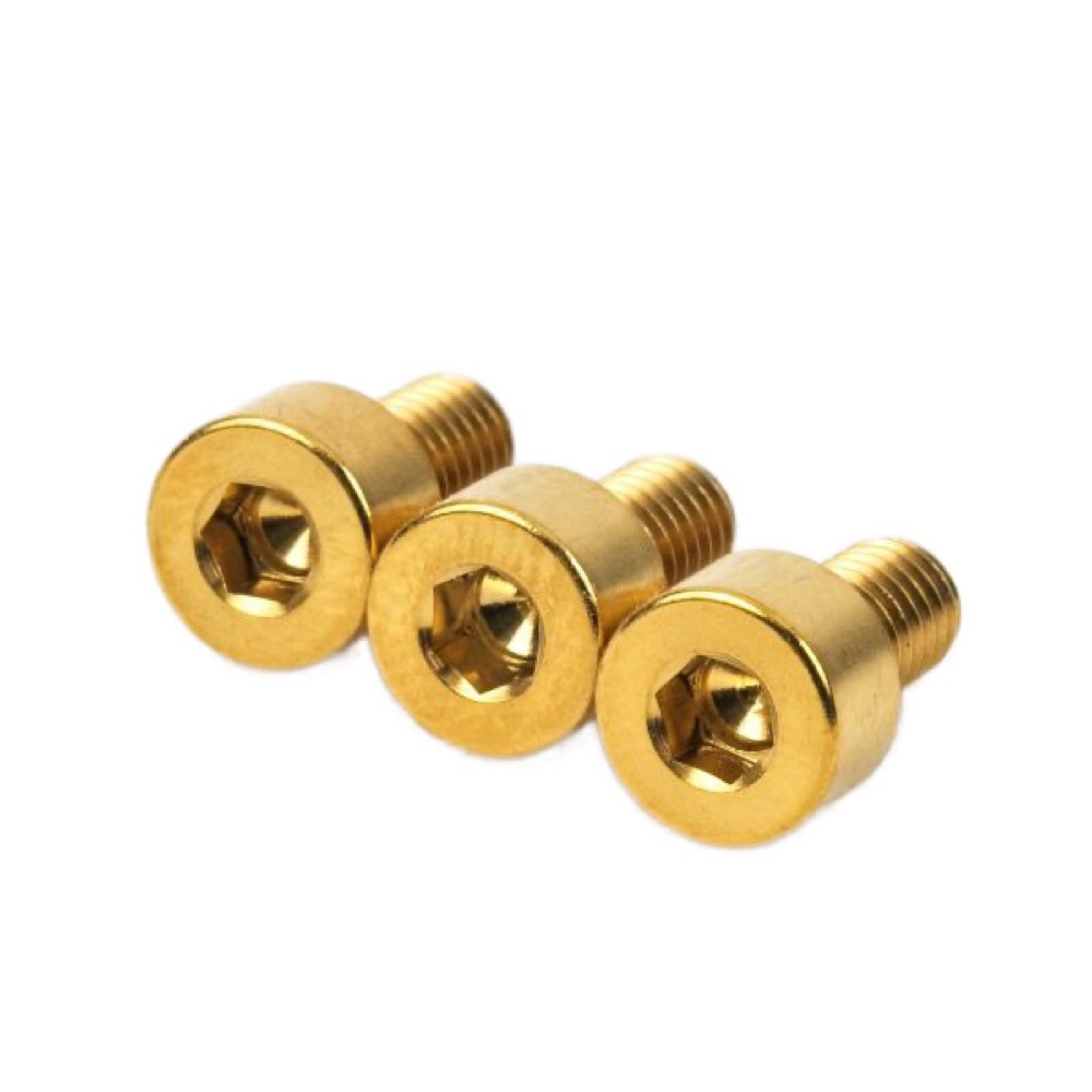FU-Tone Titanium Nut Clamping Screw Set GOLD フロイドローズ用 ロックナットスクリュー 3本セット