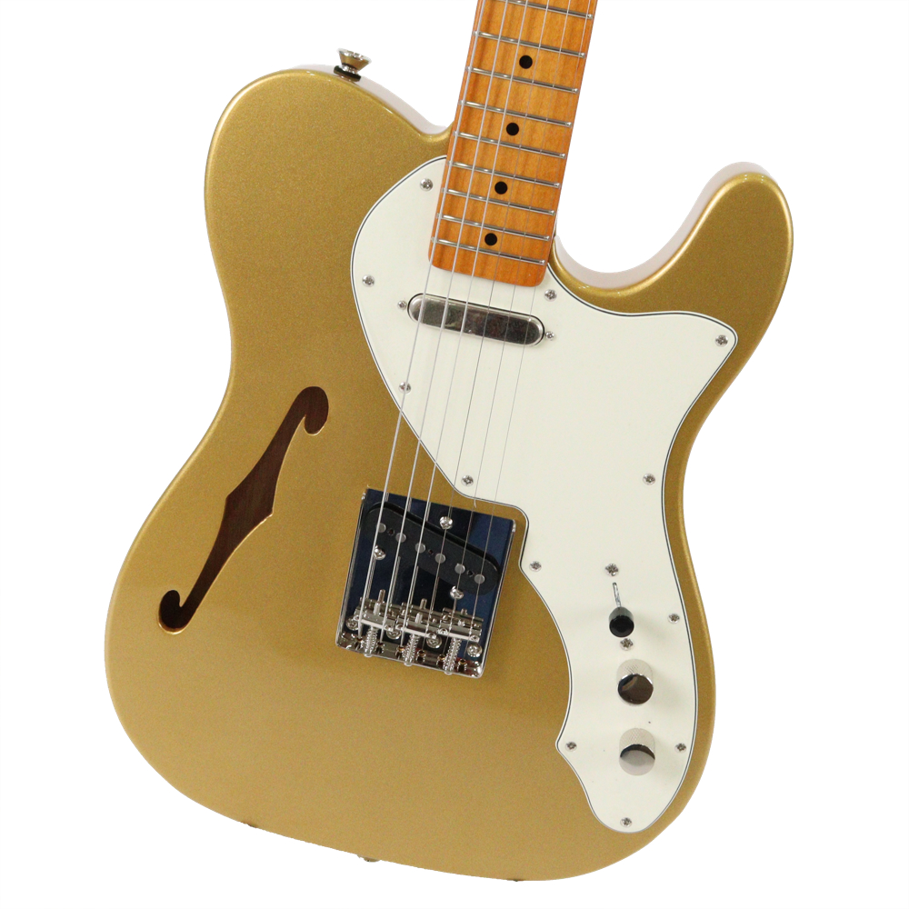 Squier FSR Classic Vibe ’60s Telecaster Thinline MN PPG Aztec Gold エレキギター ボディー画像