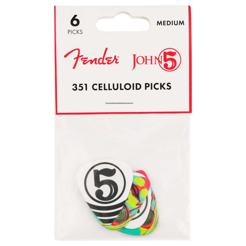 Fender フェンダー JOHN 5 351 CELLULOID PICKS 6枚セット ジョン5 ギターピック 本体画像
