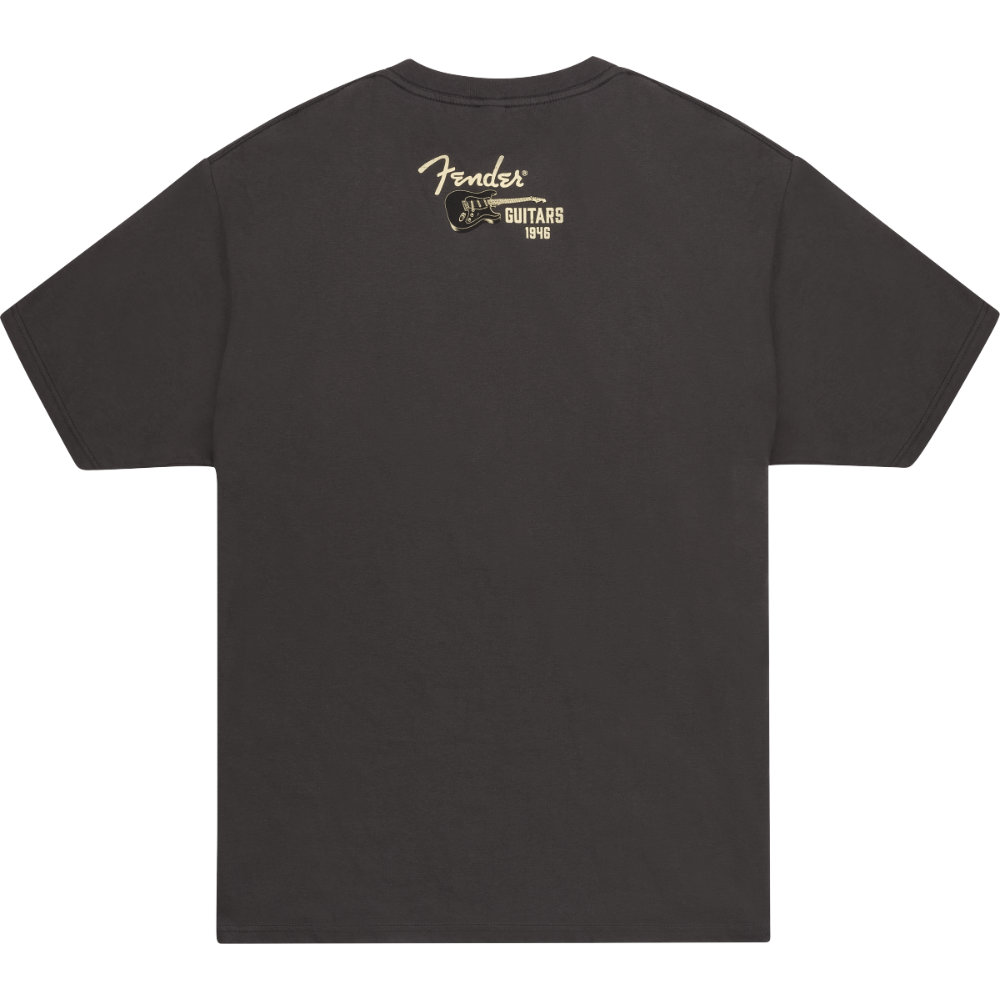 Fender フェンダー WINGS TO FLY T-SHIRT VBL XL ヴィンテージ ブラック バック画像