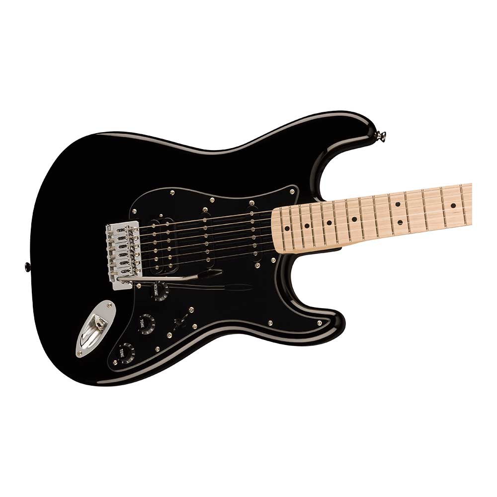 Squier スクワイヤー スクワイア Sonic Stratocaster HSS MN BLK エレキギター ストラトキャスター ボディ全体像