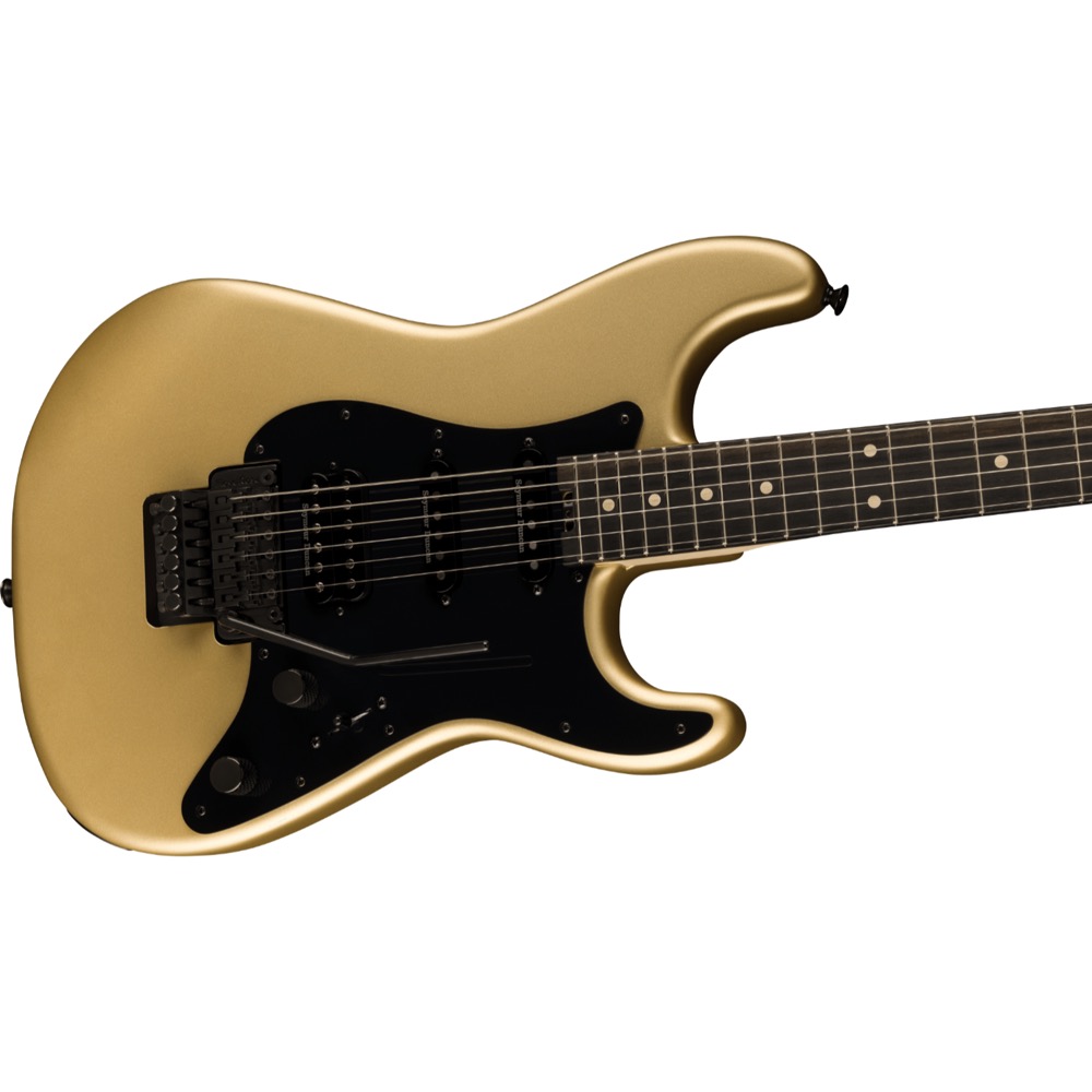 Charvel シャーベル Pro-Mod So-Cal Style 1 HSS FR E Pharaohs Gold エレキギター 斜めアングル画像