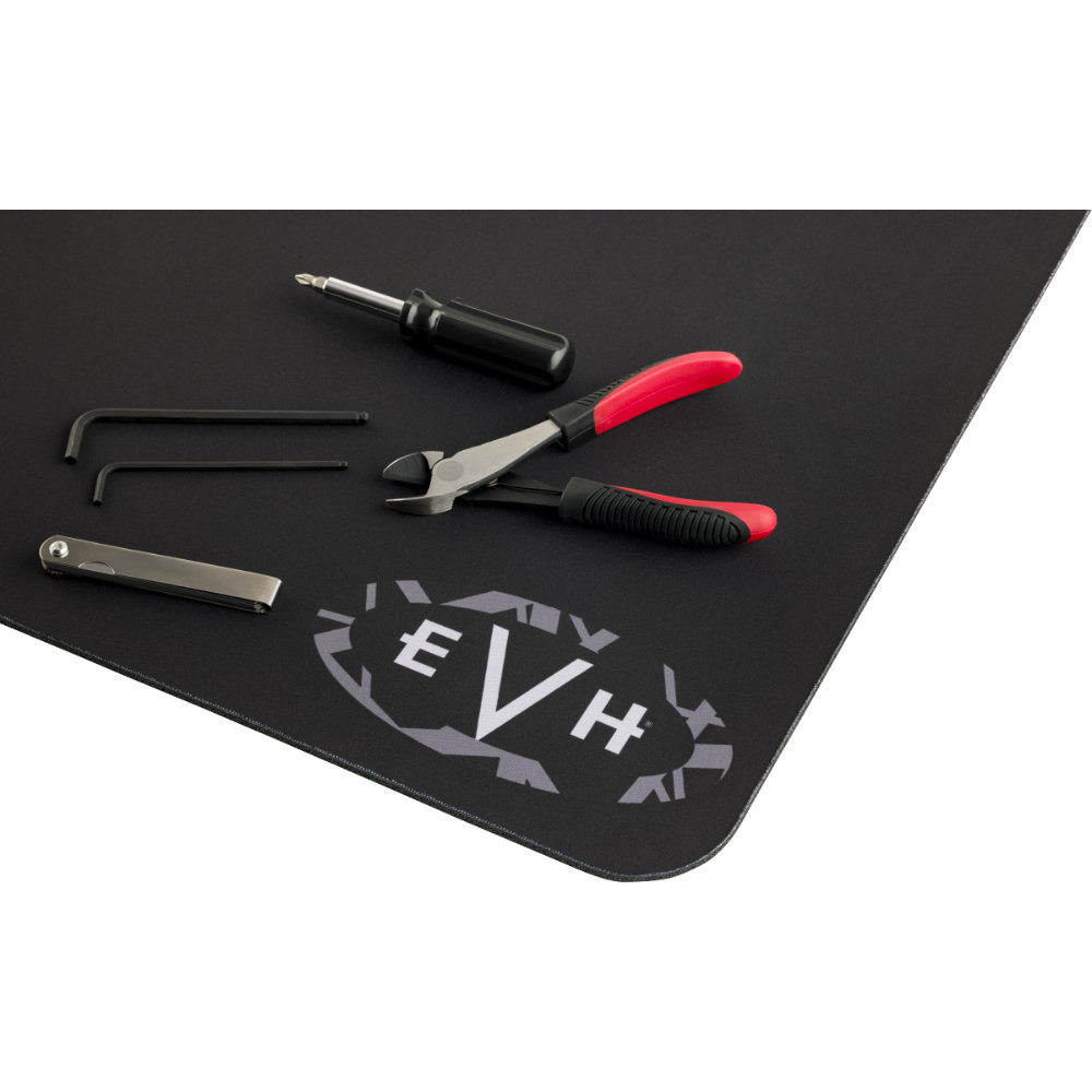 EVH Work Mat Black and Gray LOGO メンテナンスマット ロゴとメンテナンスツール