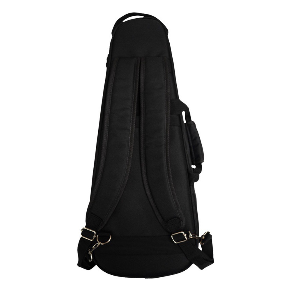 KIWAYA KLC-D-Ten/BK 2本収納 ダブルウクレレライトケース テナーサイズ対応 ブラック ウクレレライトケース テナー用ウクレレケース 裏面 画像