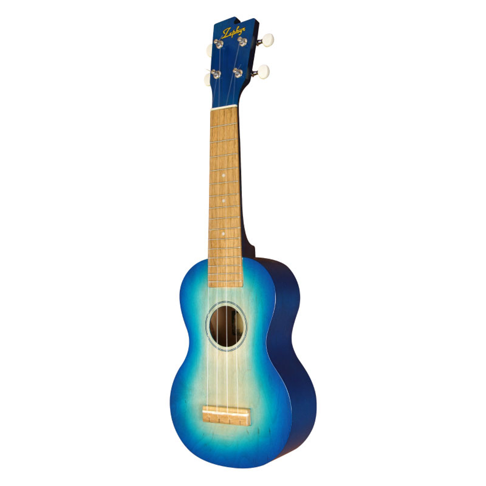 ZEPHYR No.22-B ソプラノウクレレ マリンブルー 全体画像