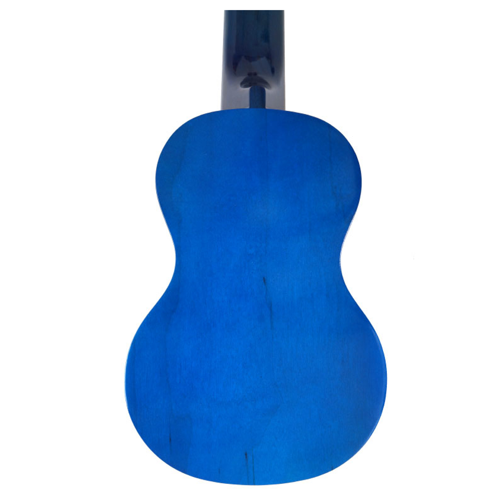 ZEPHYR No.22-B ソプラノウクレレ マリンブルー ボディ背面のアップ画像