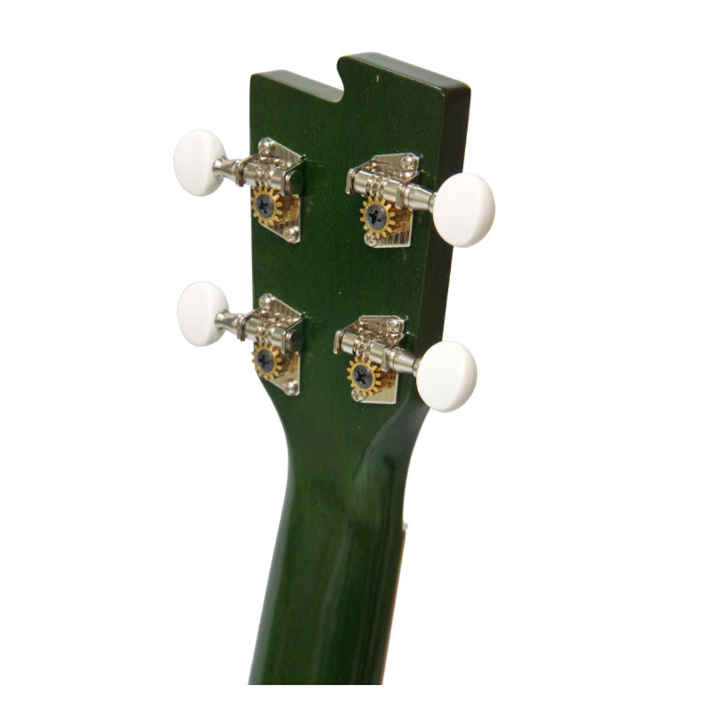 ZEPHYR No.22-G ソプラノウクレレ リーフグリーン ヘッド裏画像