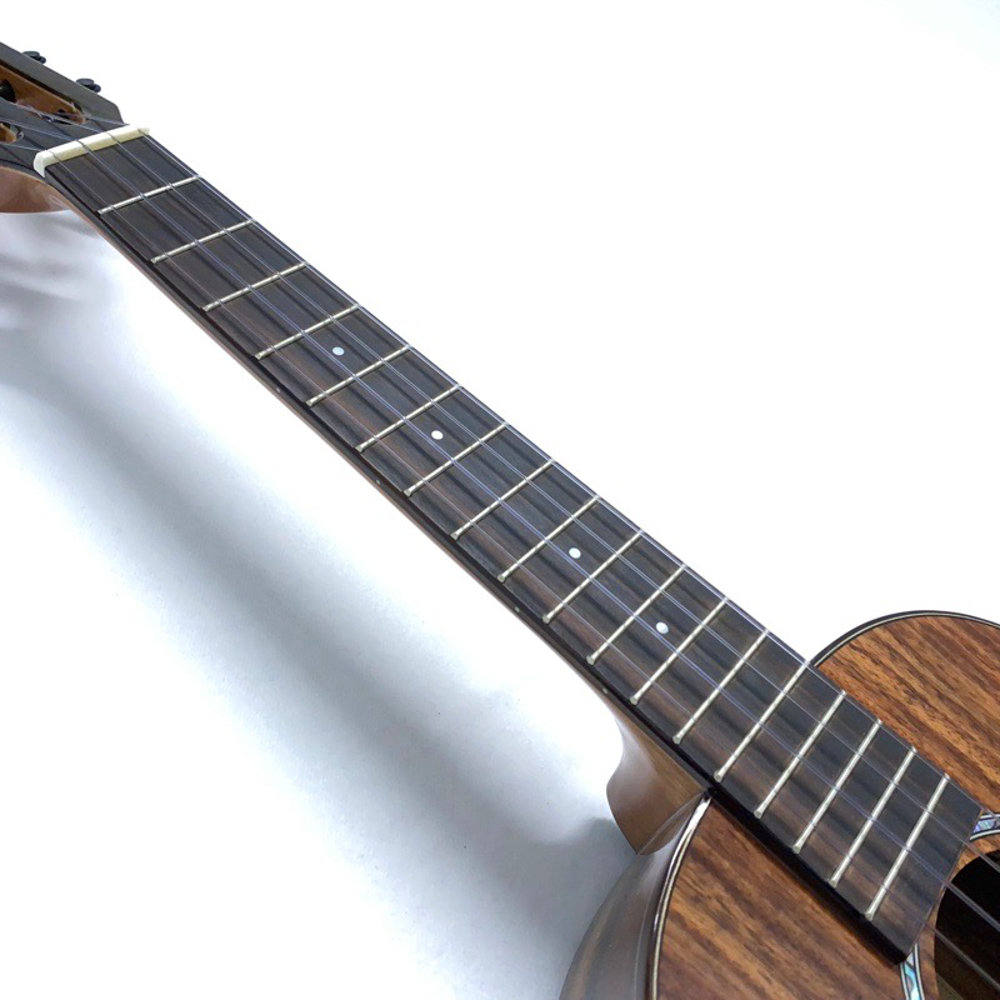 Kai Ukulele KT-5000R/EQ テナーウクレレ ソフトケース付き ピックアップ搭載 エレクトリックウクレレ 指板画像