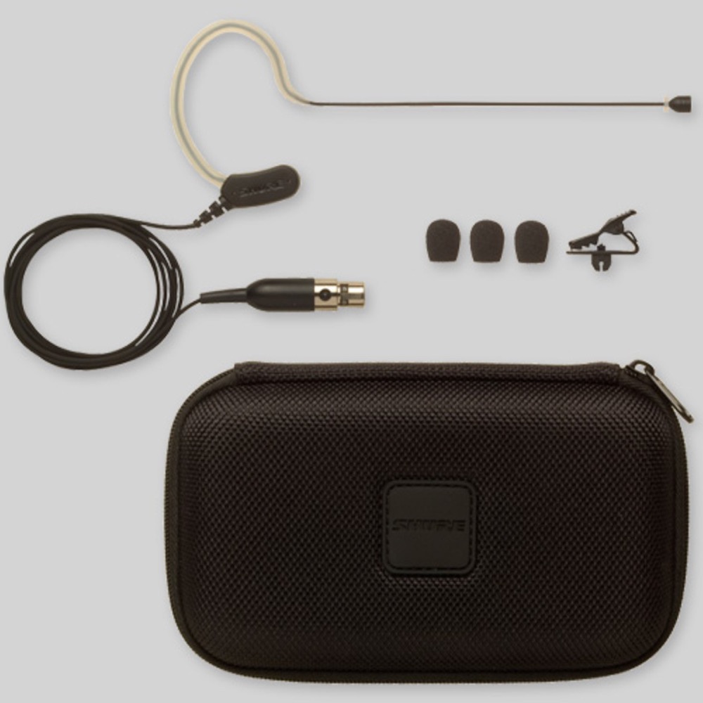 SHURE MX153B/O-TQG 超小型イヤーセットマイクロホン ブラック 付属品画像
