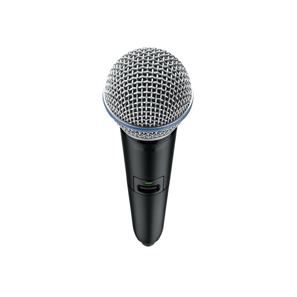 SHURE GLXD24+J/B58-Z2 ボーカル用ワイヤレスシステム 2.4GHz帯 ハンドヘルド型送信機 テーブルトップ型受信機 グリル画像