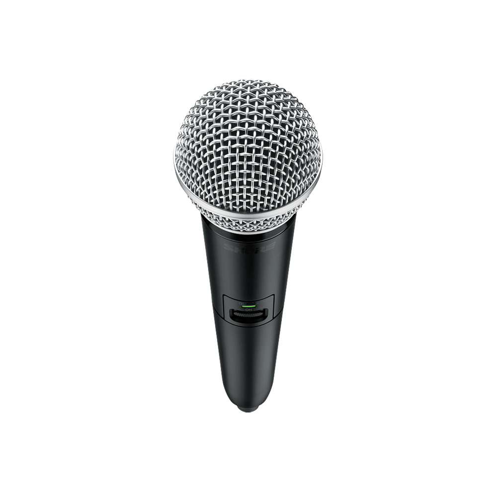 SHURE GLXD24+J/SM58-Z2 ボーカル用ワイヤレスシステム 2.4GHz帯 ハンドヘルド型送信機 テーブルトップ型受信機 グリル画像