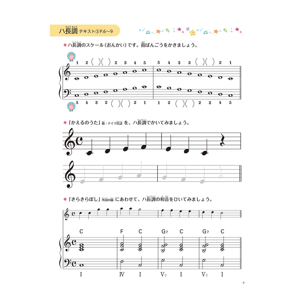 新版 みんなのオルガン・ピアノの本 ワークブック3 ヤマハミュージックメディア もくじ画像4