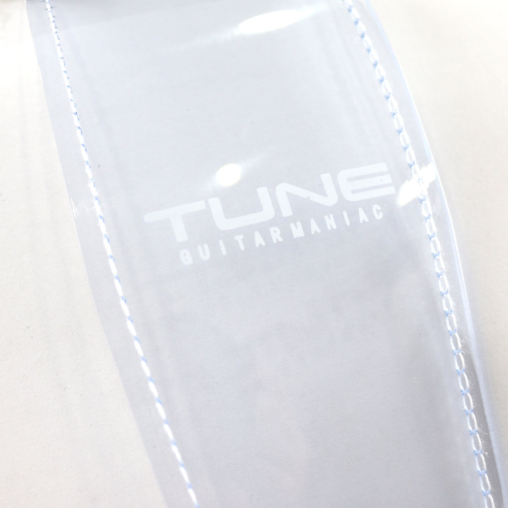TUNE チューン TS-3800S WH ギター・ベースストラップ ロゴ部画像