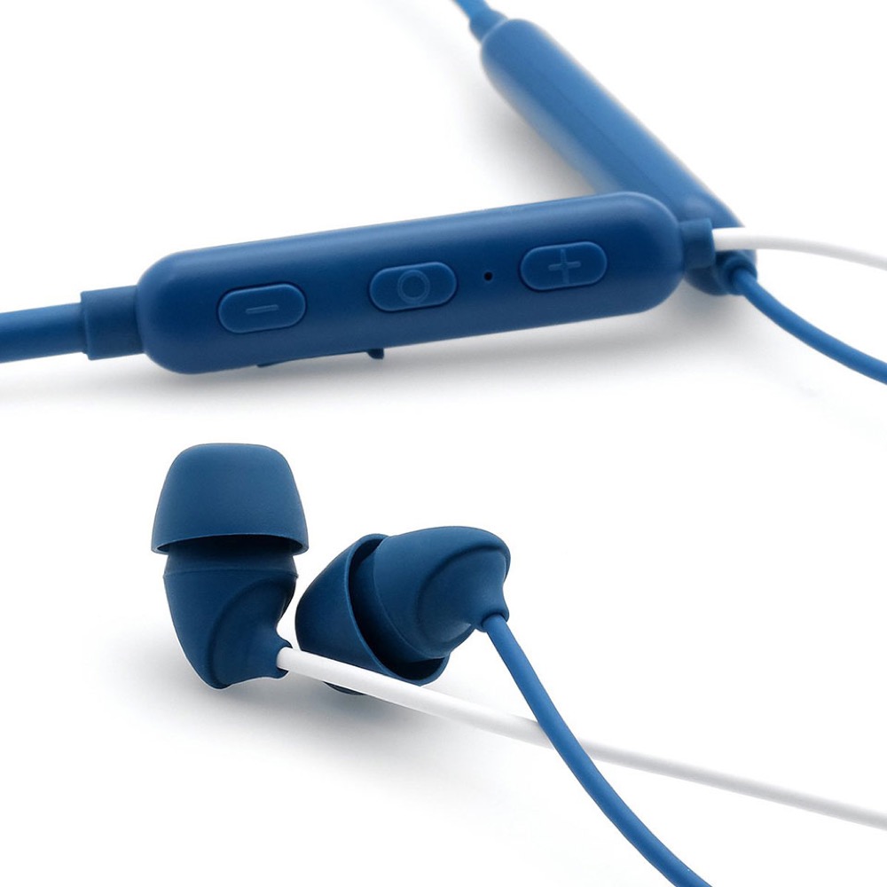 ADV. エーディーブイ Sleeper Wireless Blue ワイヤレスイヤホン ヘッドセット機能も搭載したソフトでフレキシブルな軽量ネックバンドタイプ