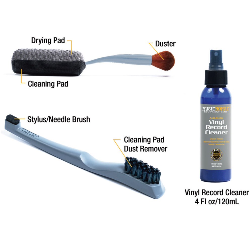 MUSIC NOMAD ミュージックノマド MN890 -6in1 Next Level Vinyl Record Cleaning & Care Kit- レコードクリーニングセット クリーニングセット内容