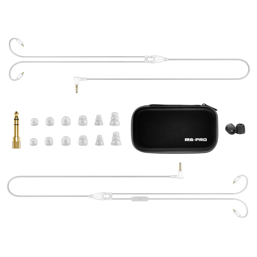 MEE audio ミーオーディオ M6 PRO 2nd Generation Clear カナル型 有線イヤホン 付属品