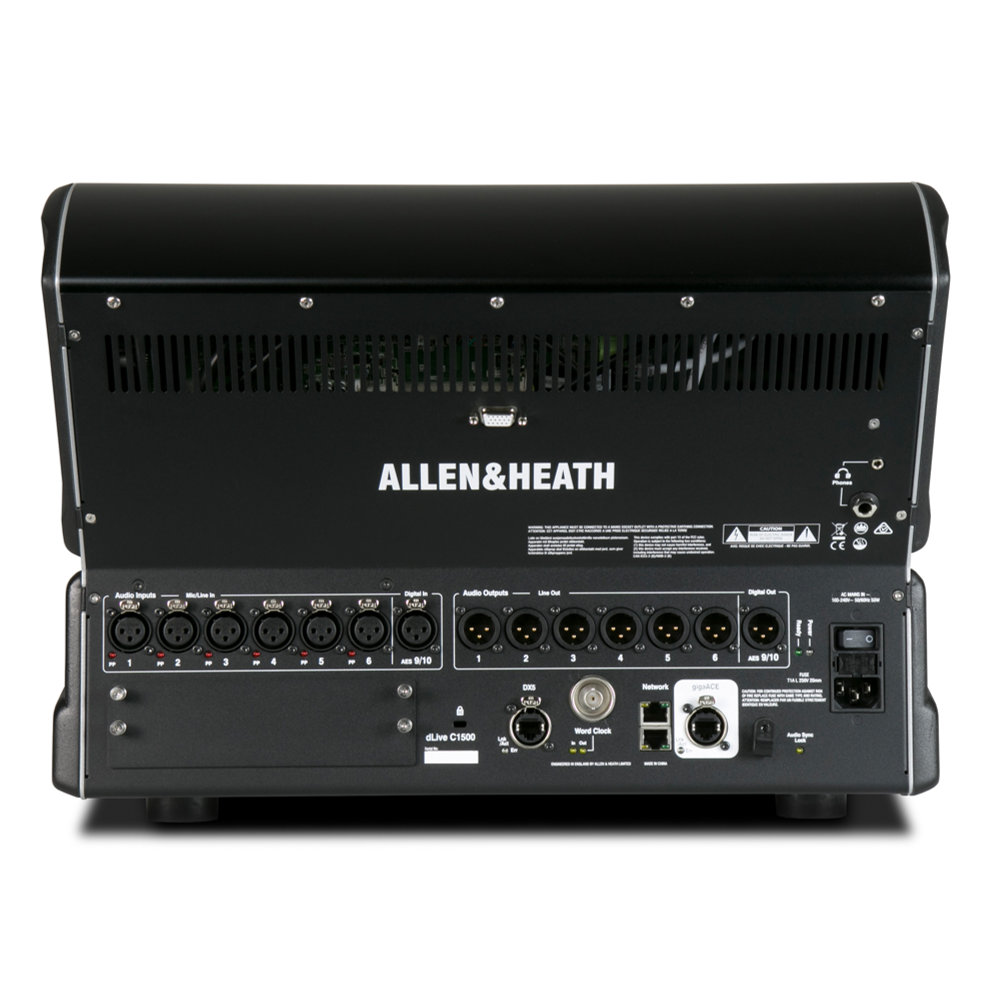 Allen & Heath アレンアンドヒース dLive-C1500 デジタルミキサー 背面入出力端子