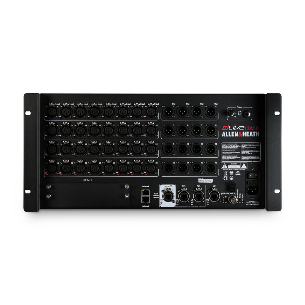 Allen & Heath アレンアンドヒース dLive-CDM32 dLive C class用ミックスラック 正面画像
