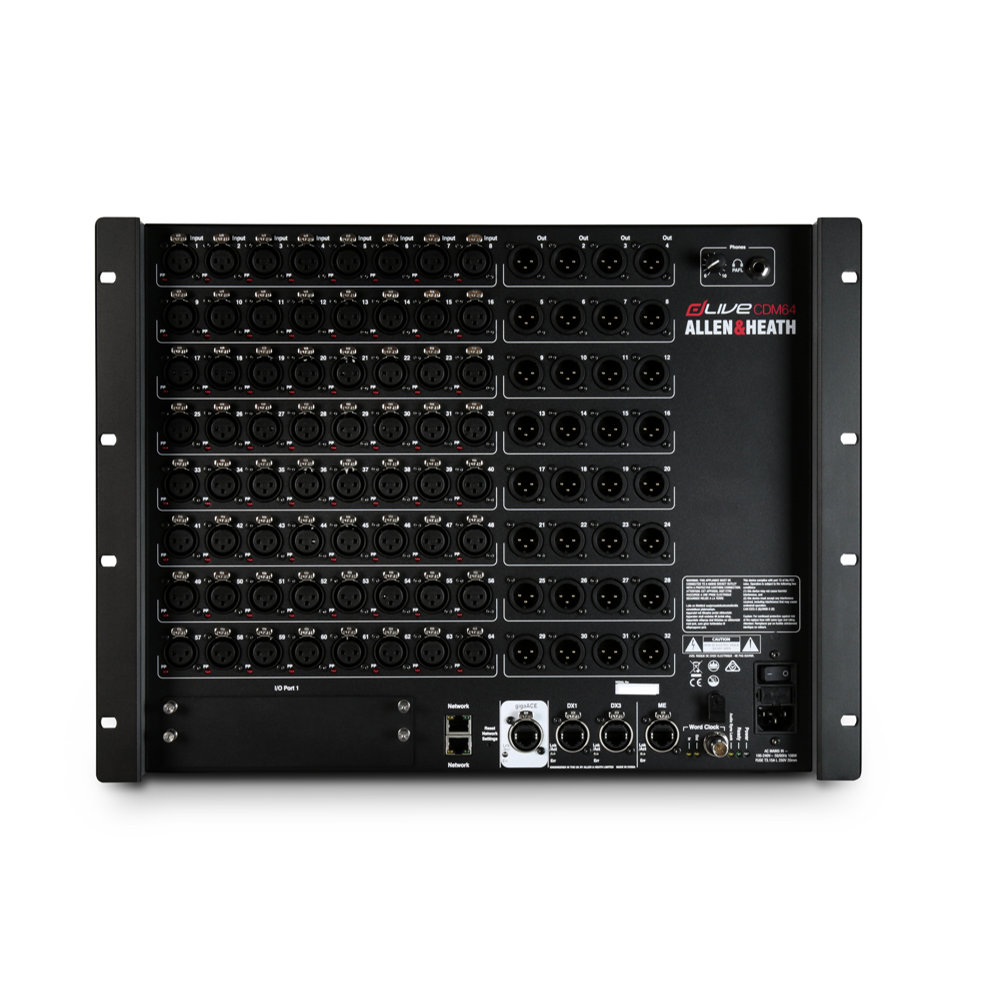 Allen & Heath アレンアンドヒース dLive-CDM64 dLive C class用ミックスラック 正面画像