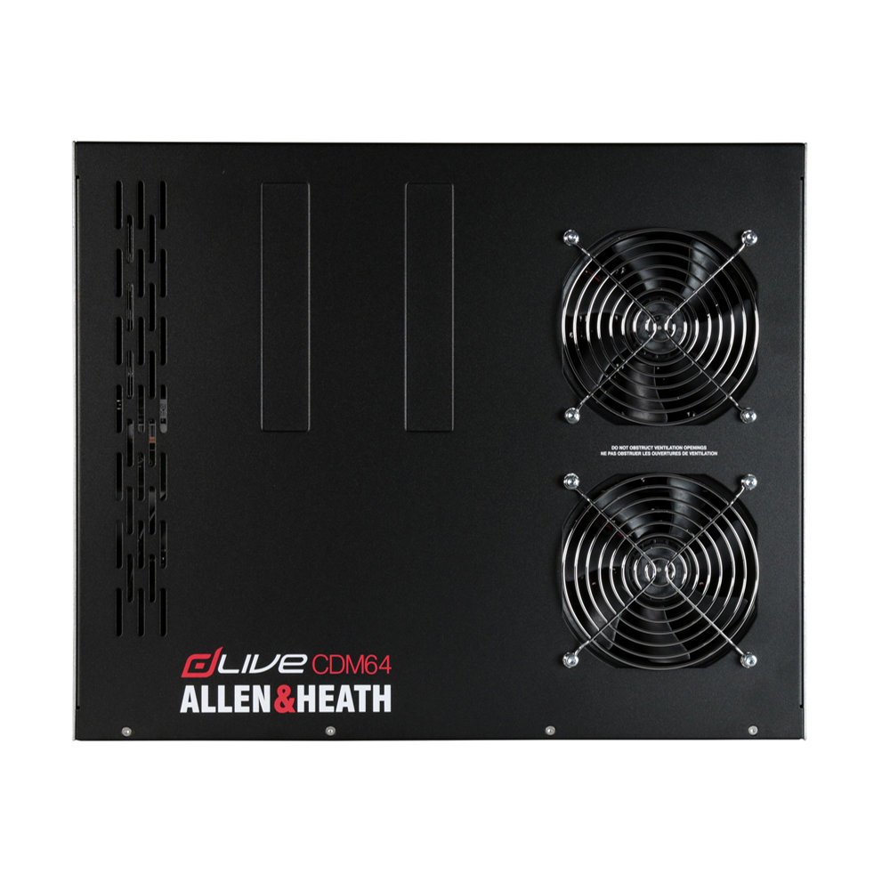 Allen & Heath アレンアンドヒース dLive-CDM64 dLive C class用ミックスラック 背面画像