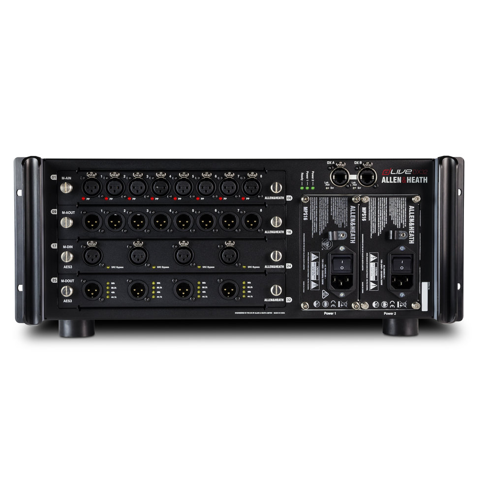 Allen & Heath アレンアンドヒース DX32 I/O拡張ユニット 拡張スロット装着正面