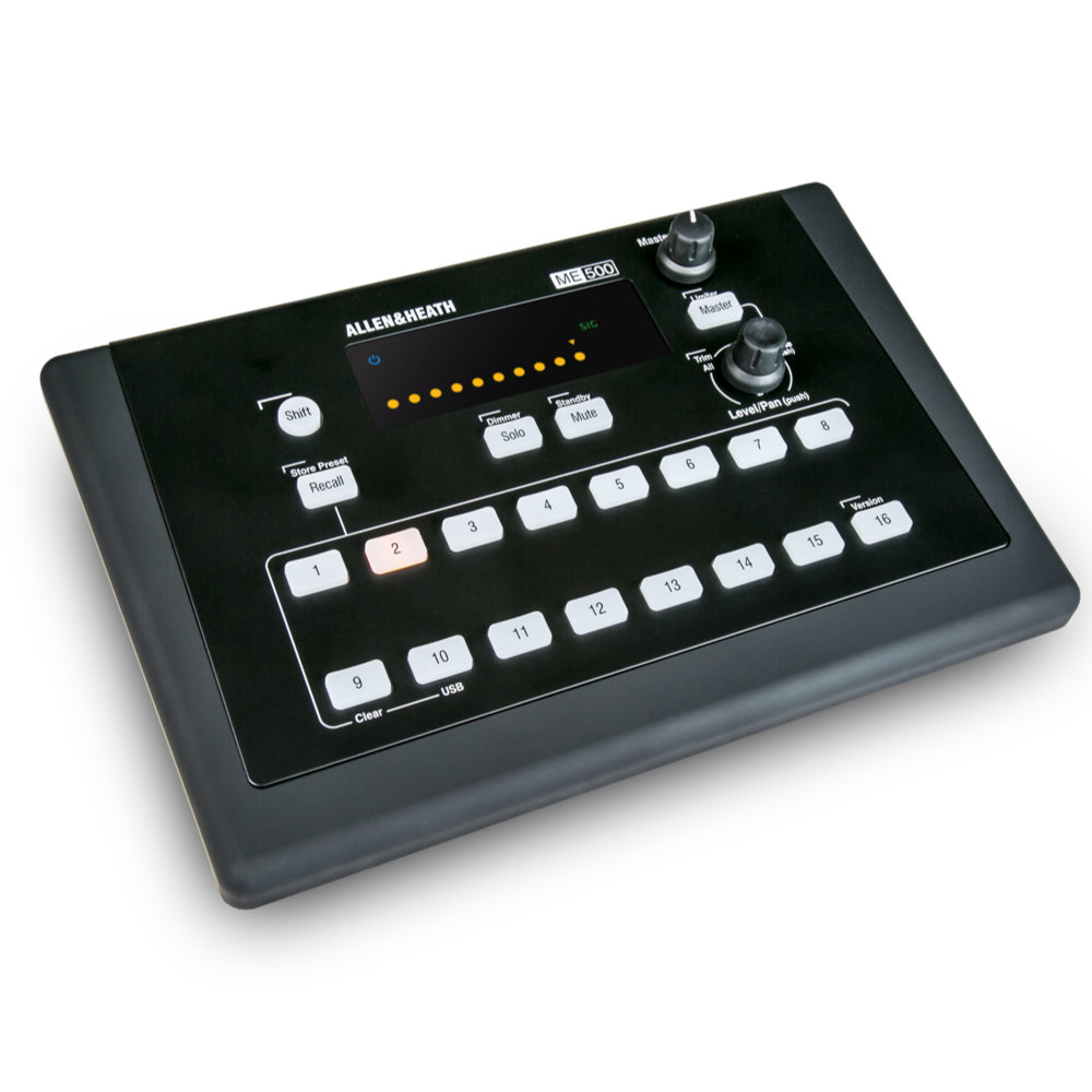 Allen & Heath アレンアンドヒース ME-500 パーソナル・ミキシングシステム 正面L→R側