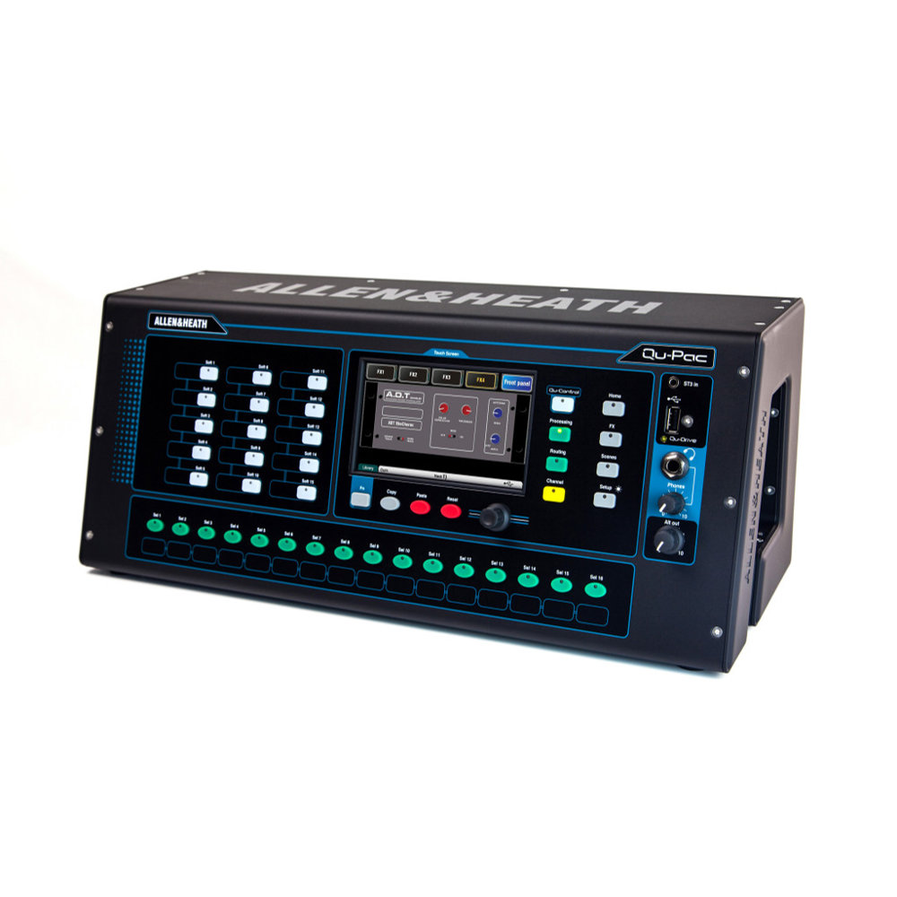 Allen & Heath アレンアンドヒース QU-PAC ポータブルサイズ 22in/ 12outデジタルミキサー コントロールパネルR→L