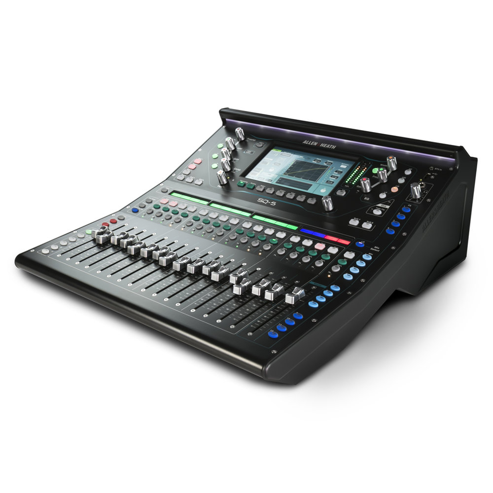 Allen & Heath アレンアンドヒース SQ-5 デジタルミキサー フロント、サイドパネル