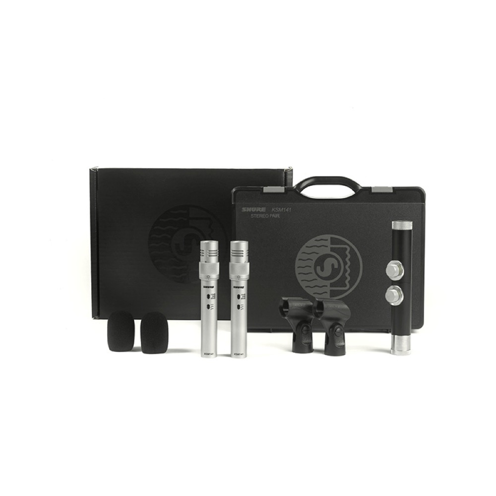 SHURE シュア KSM141/SL STEREO-X コンデンサー型 楽器用マイクロホン ステレオペアセット セット画像