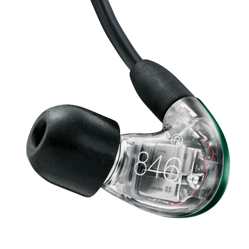 SHURE シュア SE846G2JD カナル型 MMCX着脱式高遮音性イヤホン イヤモニ インイヤーモニター ジェイドグリーン 本体裏画像
