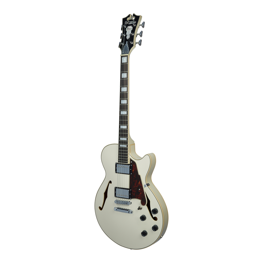 D’Angelico ディアンジェリコ Premier SS Champagne エレキギター 本体斜画像