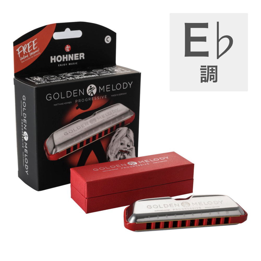 HOHNER ホーナー Golden Melody Progressive E♭ 10ホールハーモニカ