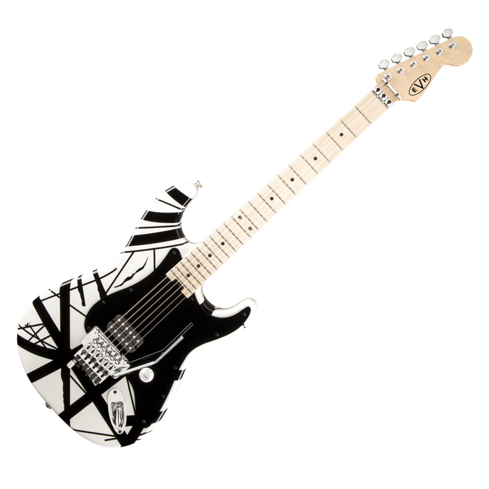 EVH イーブイエイチ Striped Series White with Black Stripes エレキギター