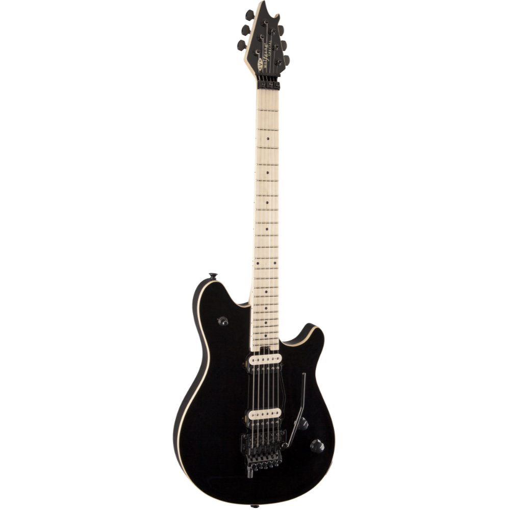 EVH イーブイエイチ Wolfgang Special Maple Fingerboard Gloss Black エレキギター 左ボディサイドからボディトップ
