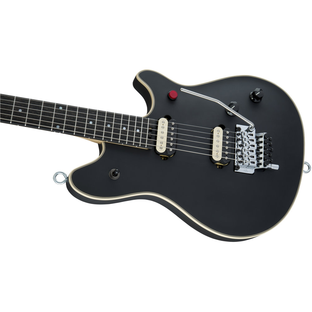 EVH イーブイエイチ Wolfgang USA Edward Van Halen Signature Ebony Fingerboard Stealth エレキギター ストラップフック側