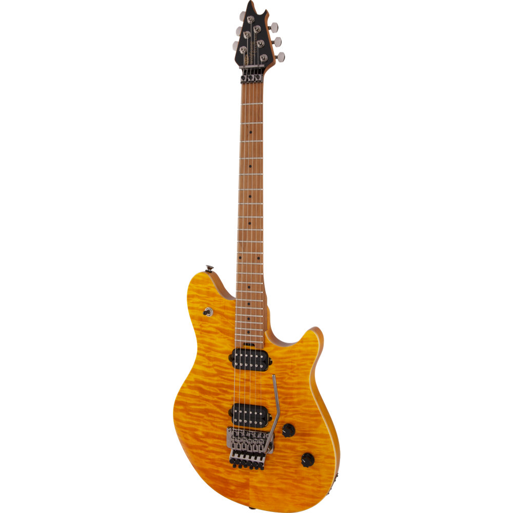 EVH イーブイエイチ Wolfgang WG Standard QM Baked Maple Fingerboard Transparent Amber エレキギター