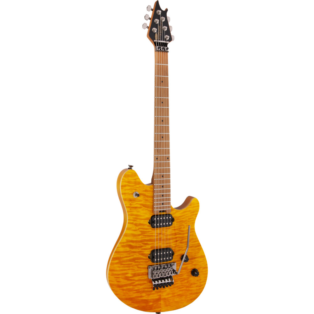 EVH イーブイエイチ Wolfgang WG Standard QM Baked Maple Fingerboard Transparent Amber エレキギター