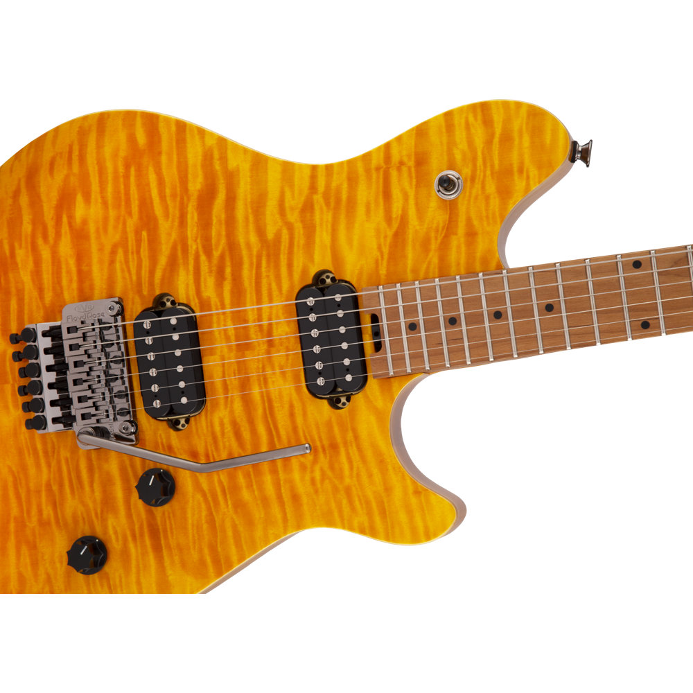 EVH イーブイエイチ Wolfgang WG Standard QM Baked Maple Fingerboard Transparent Amber エレキギター
