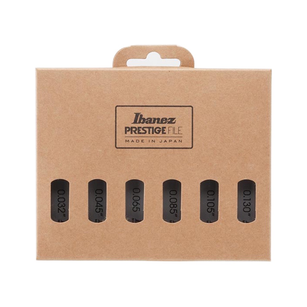 IBANEZ アイバニーズ 4449EB6X エレキベース用 032-130 ナットファイル 6本セット 外箱画像