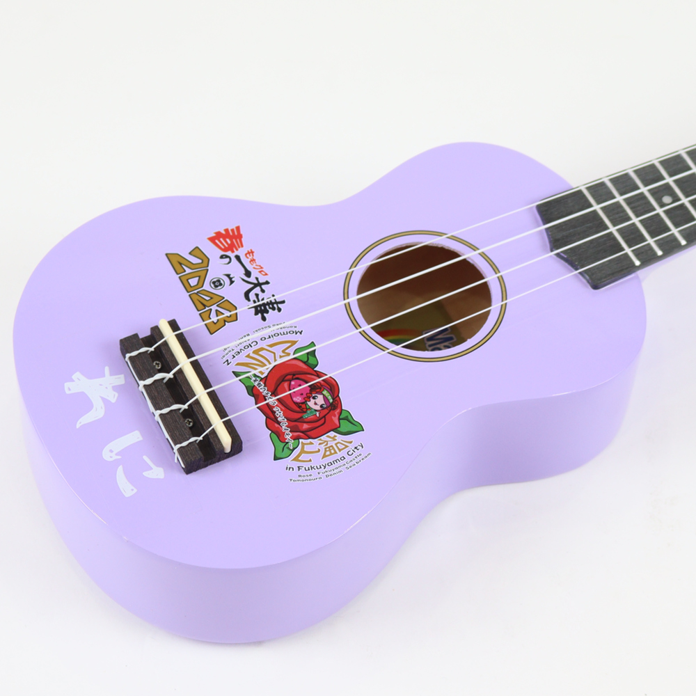 MaAmAa ももクロ ソプラノウクレレ MR1N れに 「ももクロ春の一大事2023 in 福山市」イベントコラボ製品 ボディ画像