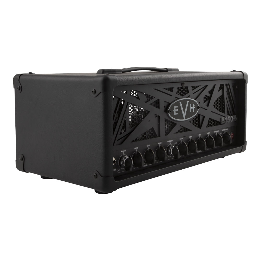 EVH イーブイエイチ 5150III 50S 6L6 Head， Black ギターアンプヘッド 左サイドからフロントパネル