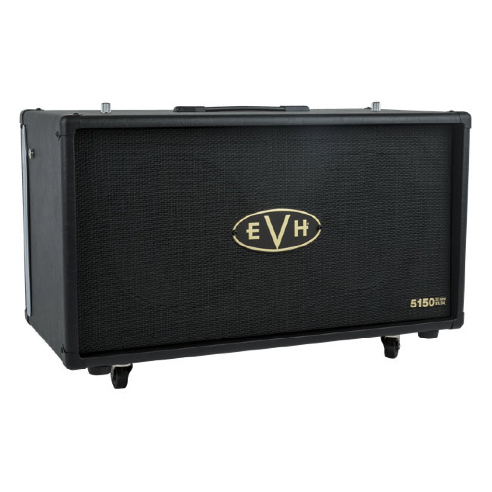 EVH イーブイエイチ 5150III EL34 2X12 CABINET Black スピーカーキャビネット 左サイドからフロントグリル