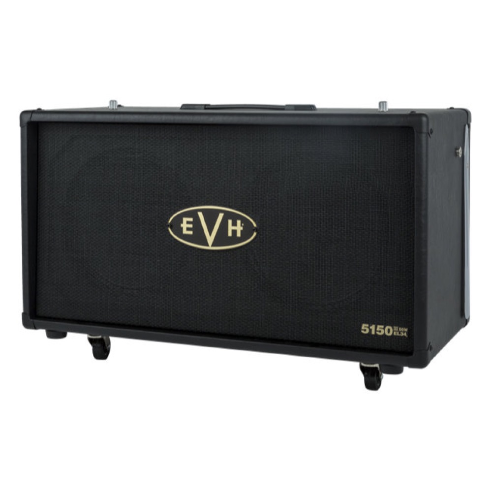 EVH イーブイエイチ 5150III EL34 2X12 CABINET Black スピーカーキャビネット 右サイドからフロントグリル