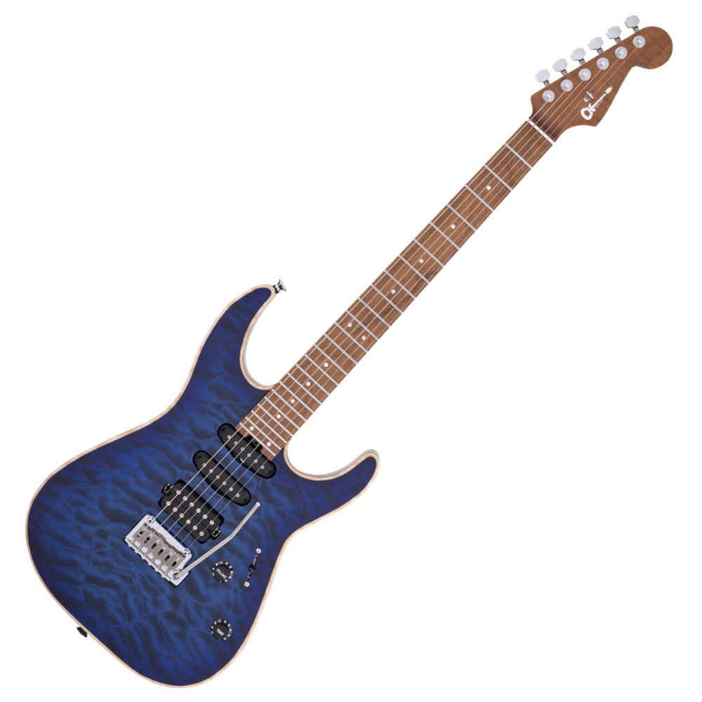 Charvel シャーベル USA Select DK24 HSS 2PT CM QM Caramelized Maple Fingerboard Blue エレキギター